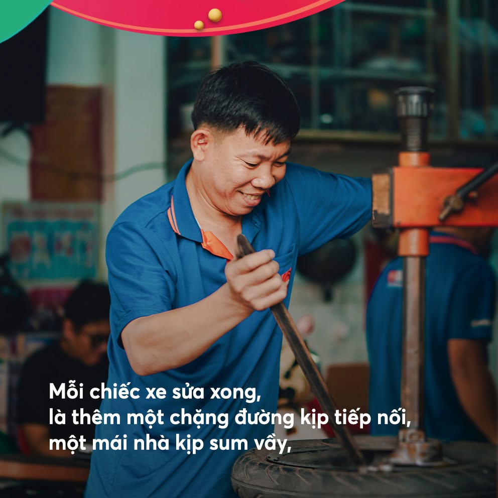 Artwork FE Credit về người thợ sửa xe